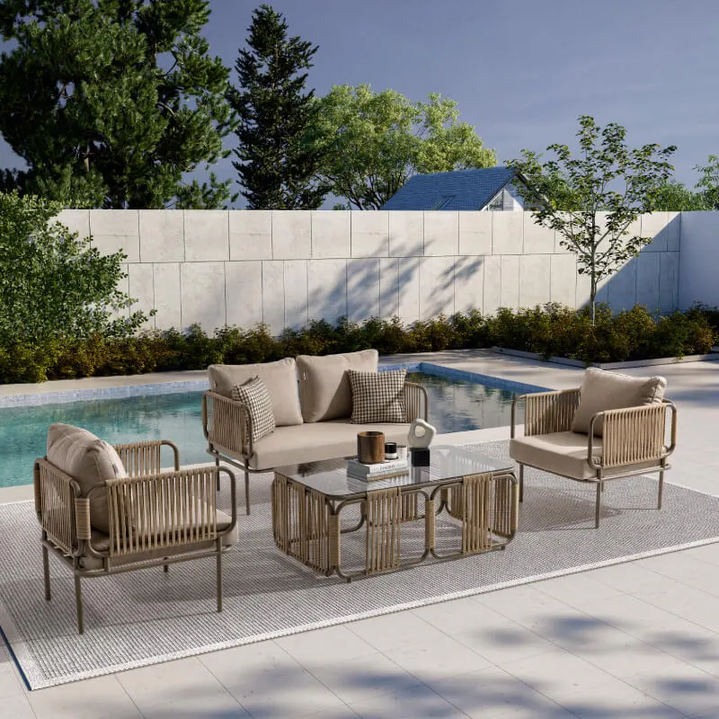 Berlin İkili Oturma Grubu Bej