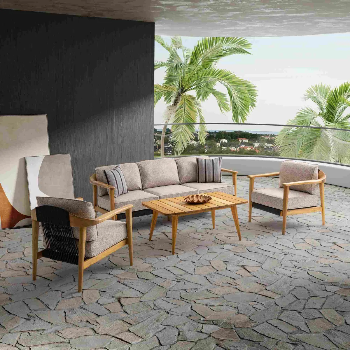 Apollo Wood Bahçe Oturma Grubu