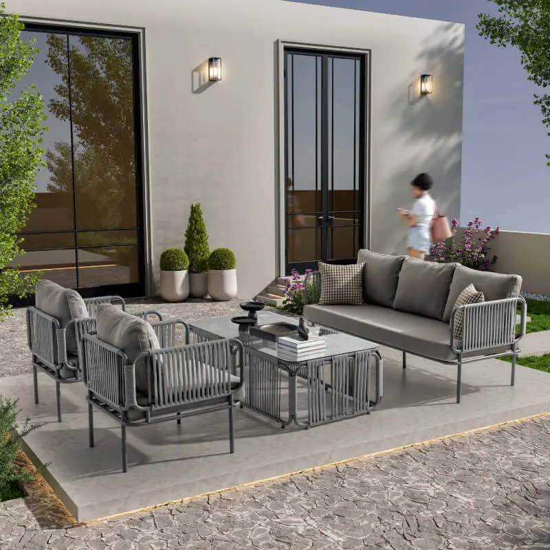 Berlin Üçlü Oturma Grubu Gri