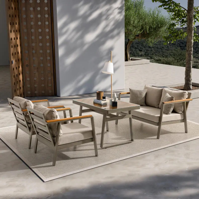 Napoli İkili Oturma Grubu Bej