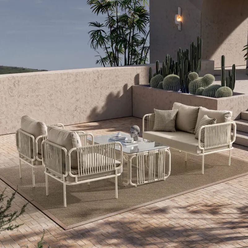 Berlin İkili Oturma Grubu Krem