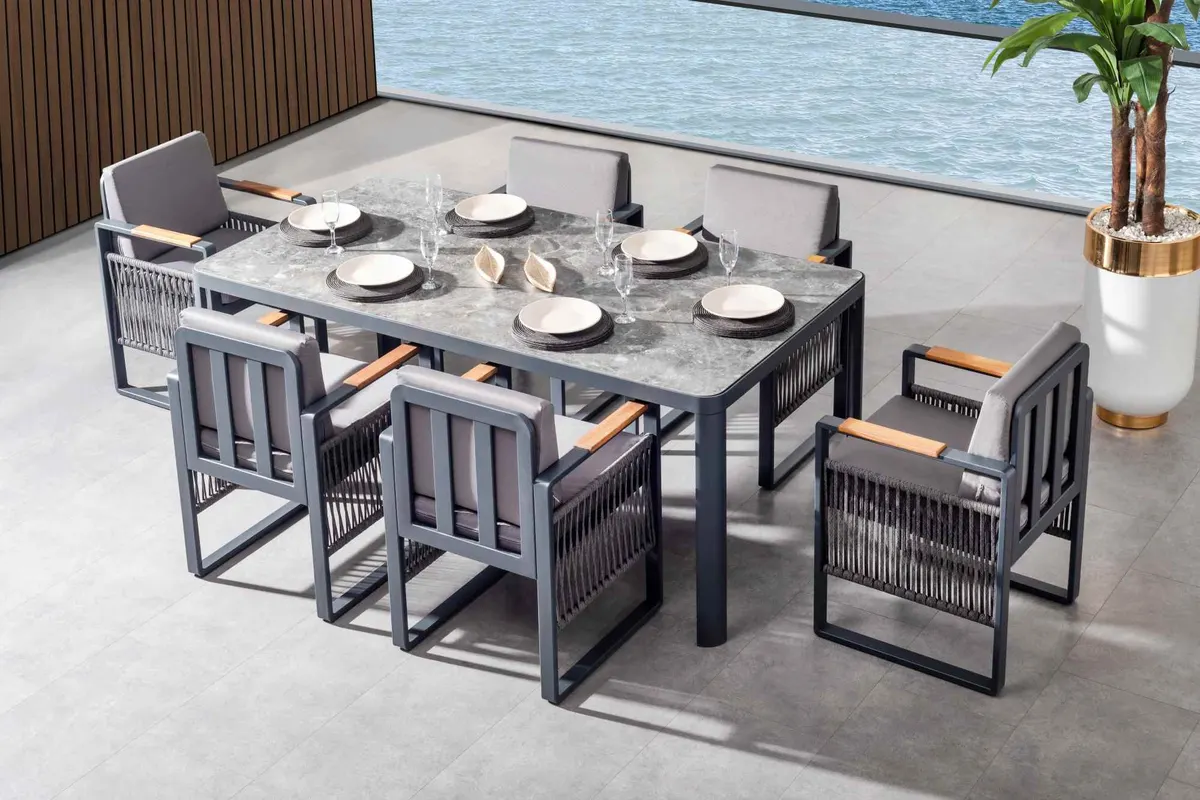 Argos Bahçe Masa Takımı Antrasit