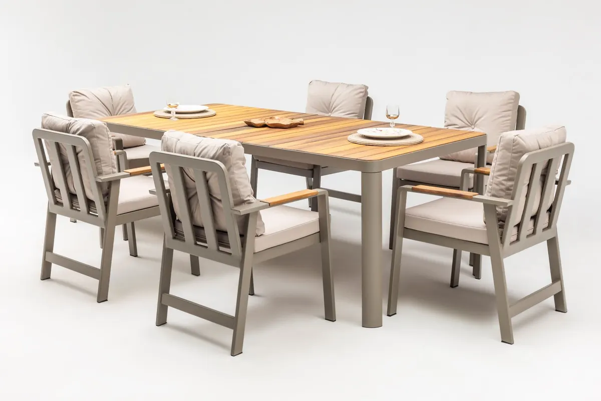 Argos Bahçe Masa Takımı Cappuccino